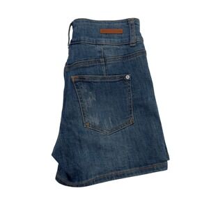 Pilcro Anthropologie Denim Shorts High Waist Distressed‎ Blue Jean Size 26
